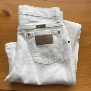Boys White Wrangler Jeans